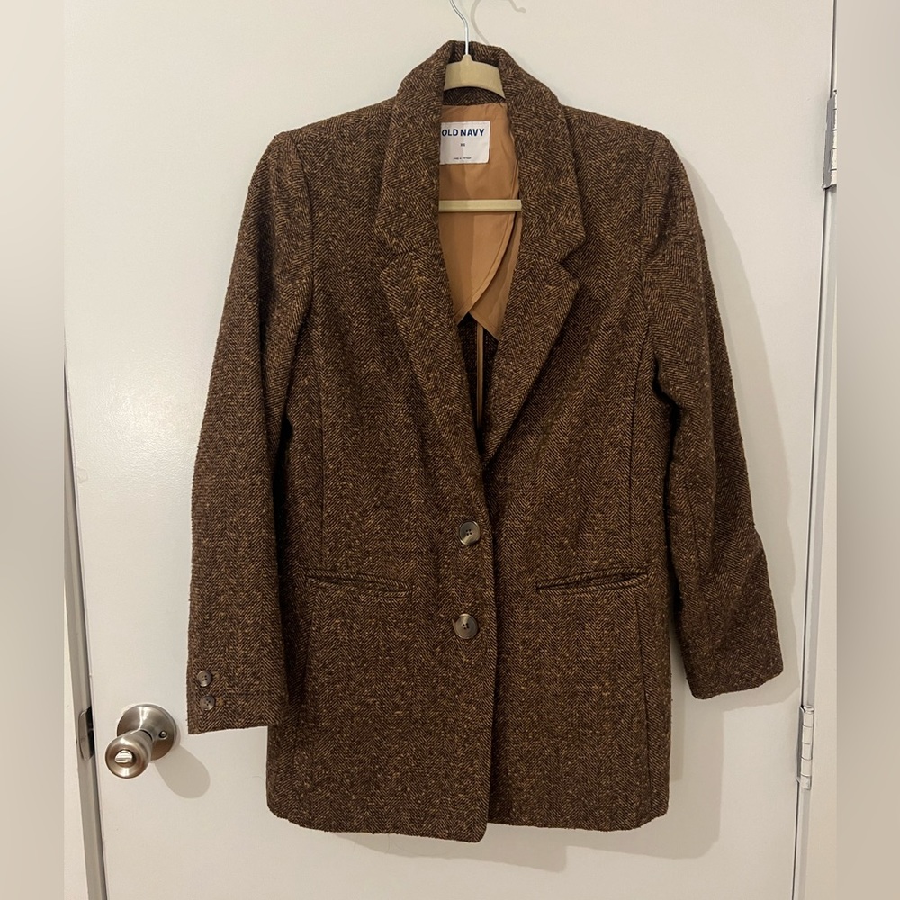 SOLD 🔴 Old Navy Herringbone Oversized Blazer